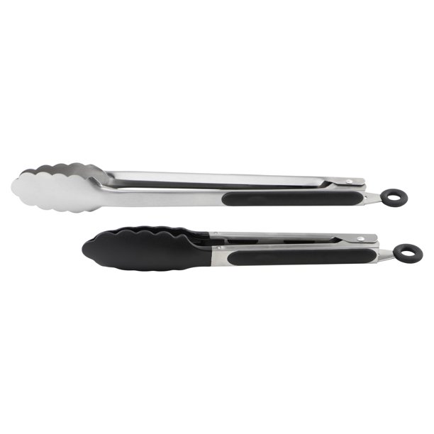 Goodcook Set of two Tongs - 8 Inch and 10 Inch