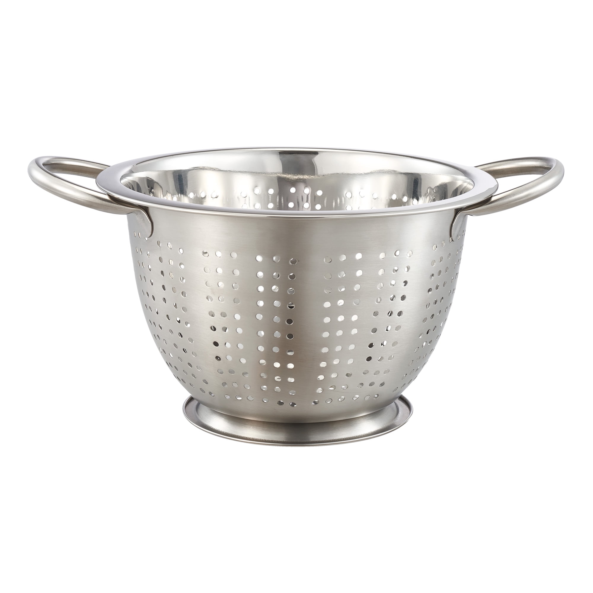 Mainstays 5QT Multi-Use Colander for Straining, Draining, and Rinsing Pasta, Fruits, and Greens