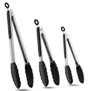 Set of Kitchen Tongs – Ideally suited for Cooking, Salads, and BBQ